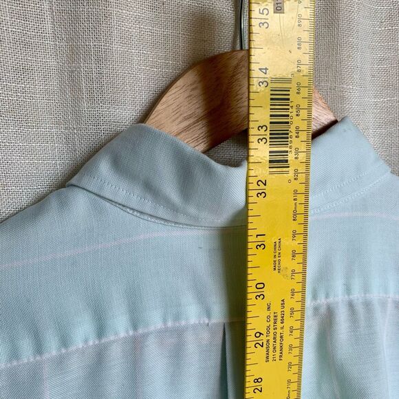 Cambridge Classics by Mervyn’s Mint Green Button-Up Shirt - Made in USA - Size L - Picture 13 of 16